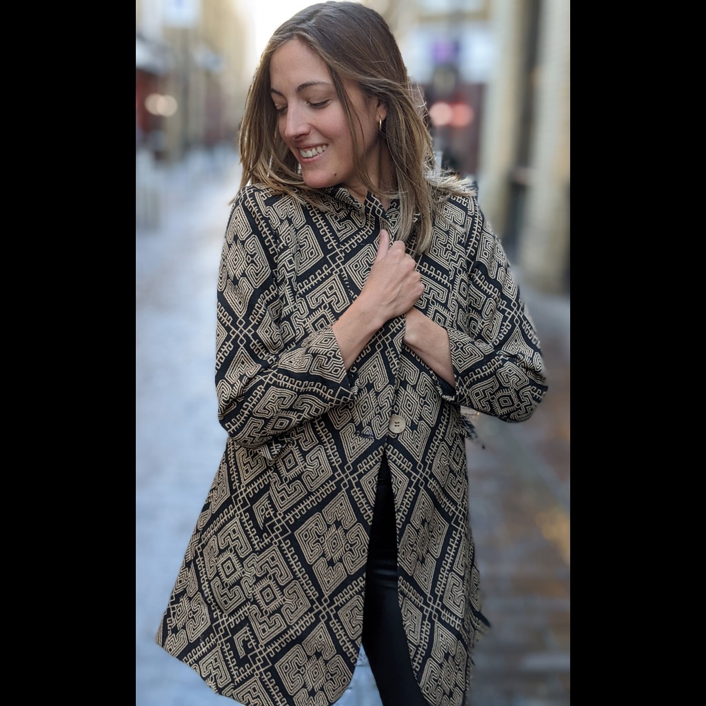 Women's Blazer Coat ~ Persian Style Elegant Evening Jacket, Beige