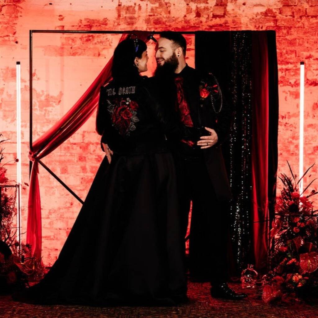 Gothic Anatomical Heart Bridal Jacket, Black