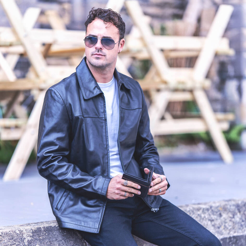 Luxury Sheepskin Leather Jacket For Men