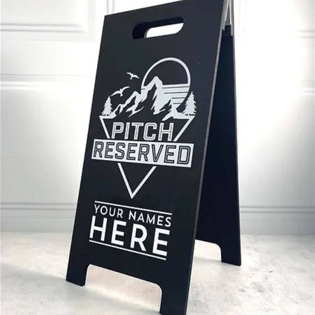 Reserved Camping Pitch Sign