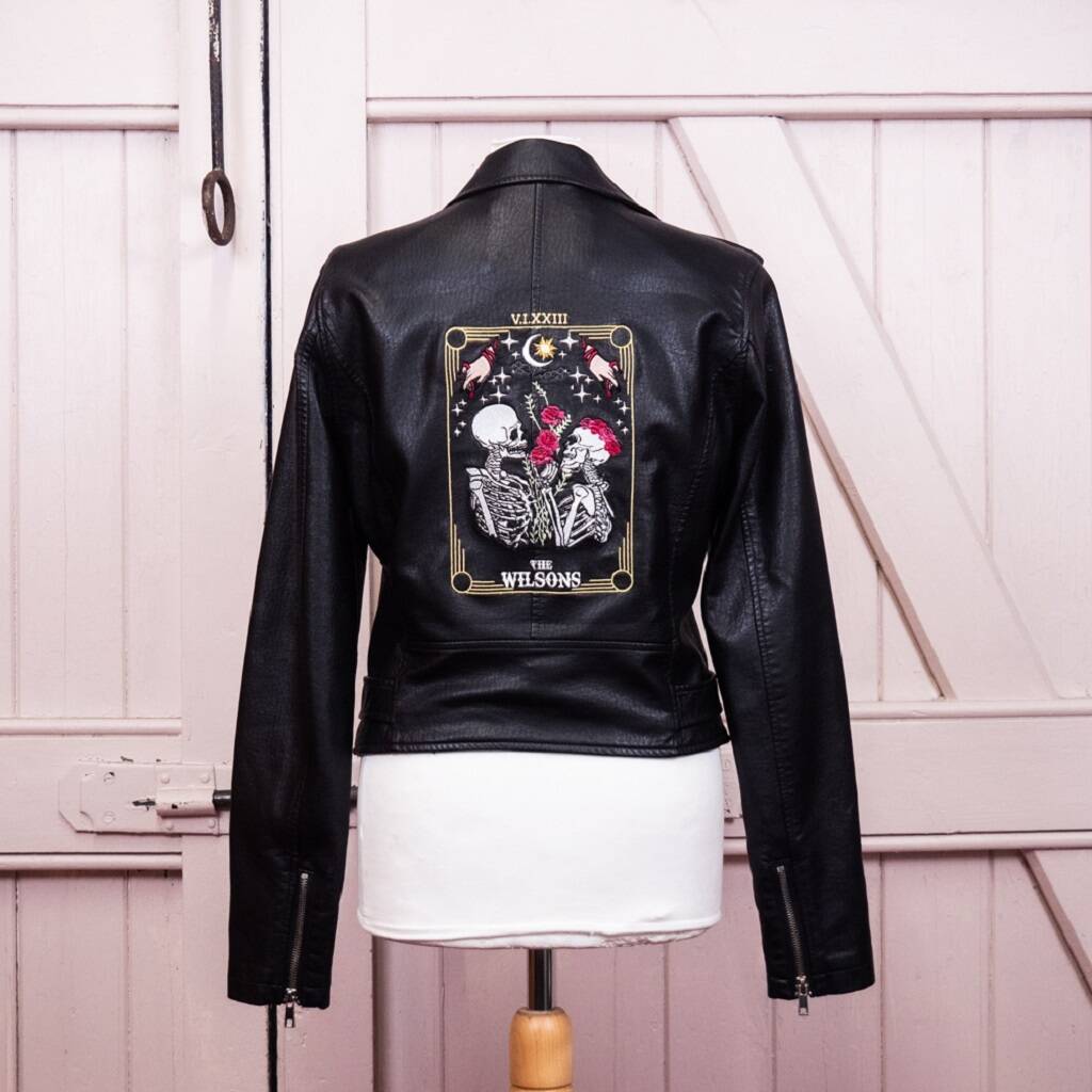 The Lovers Tarot Card Bridal Jacket, Black
