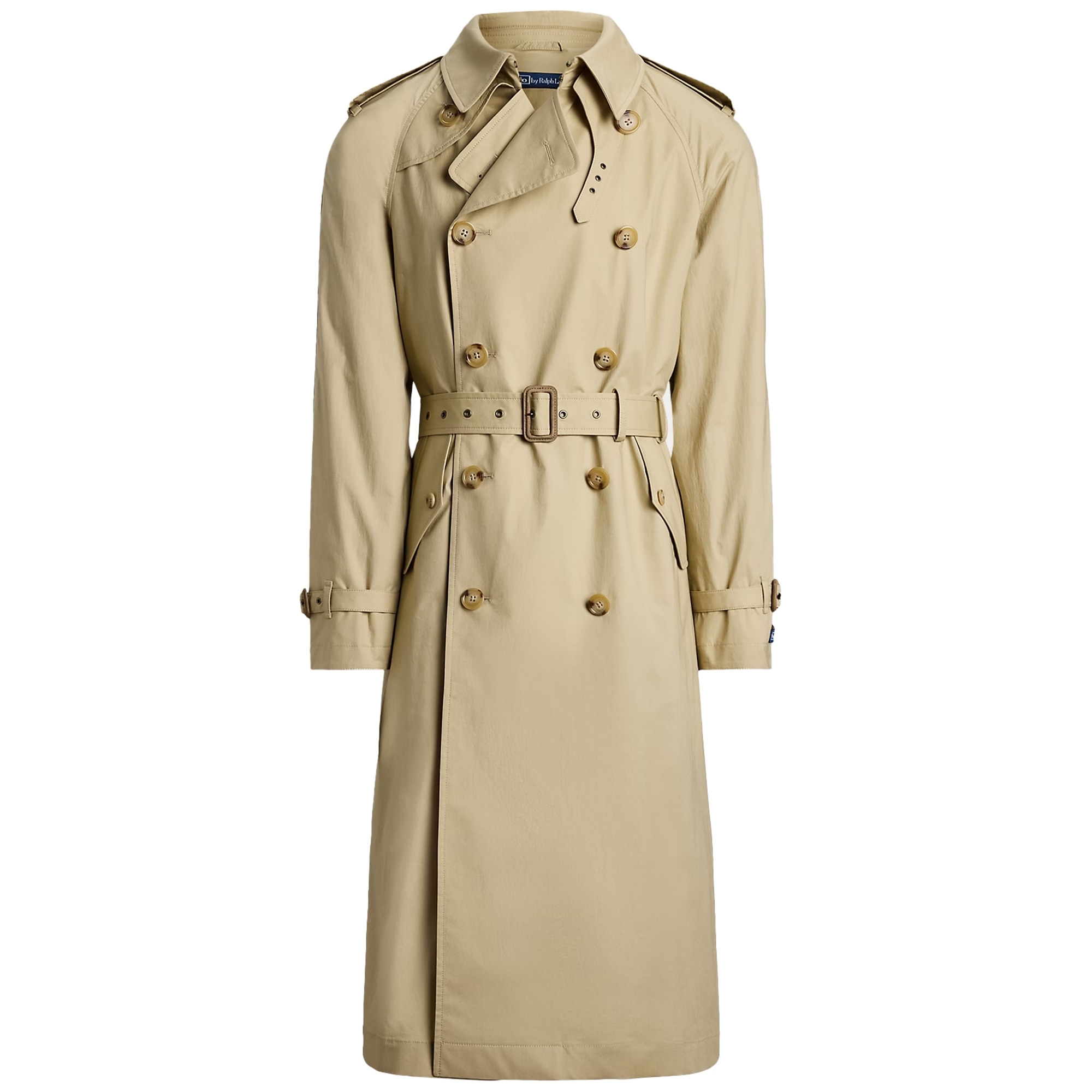Stretch Poplin Trench Coat - Beige