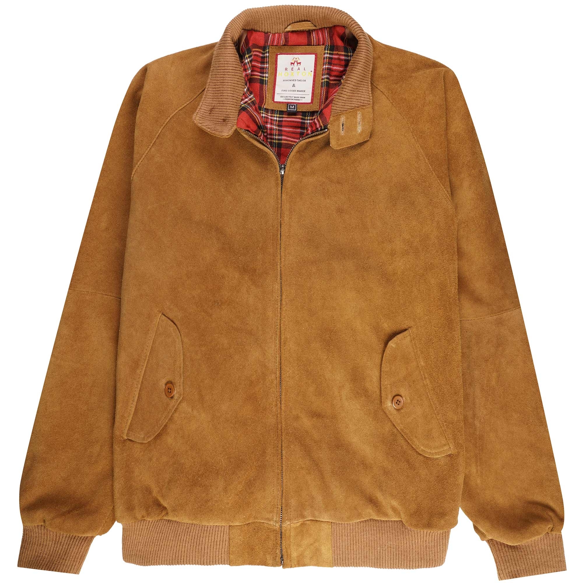Suede Harrington Jacket - Tan