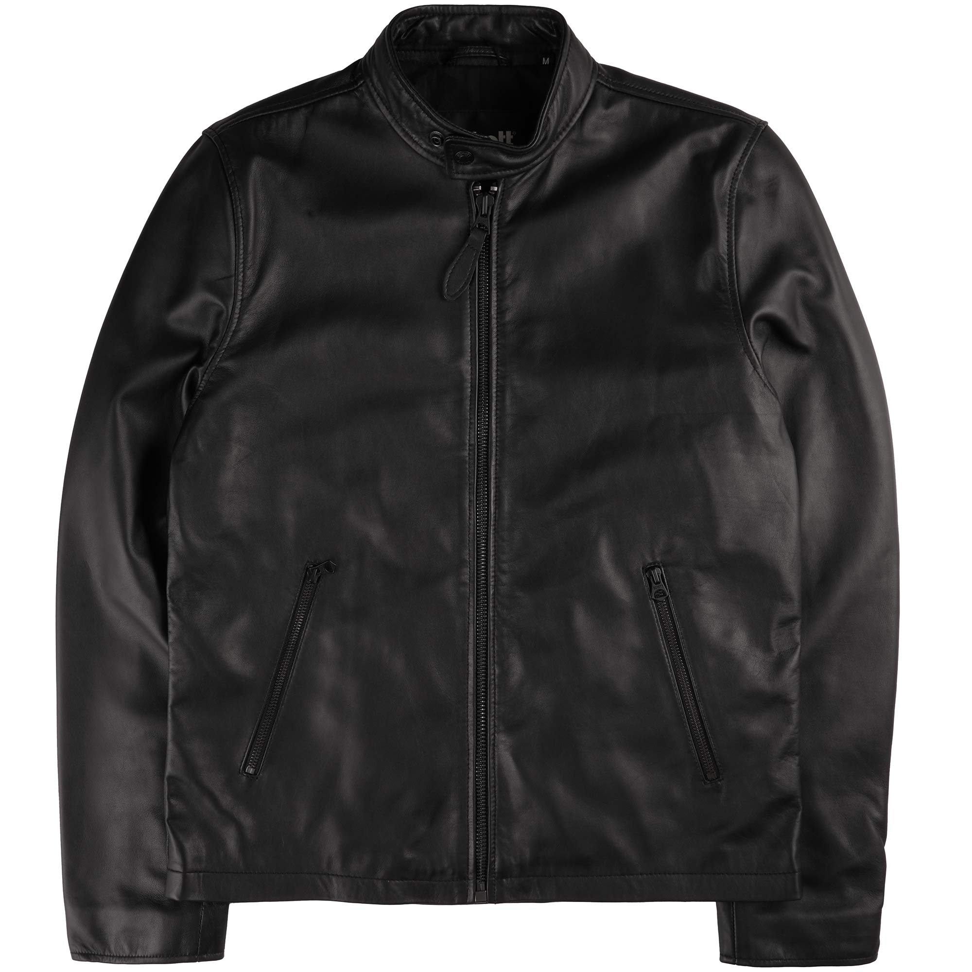 Leather Biker Jacket - Black